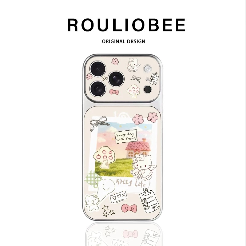 Ốp lưng hoạt hình cute viền mạ_O40 (Iphone, Huawei, Honor, OPPO, Vivo, Xiaomi & Redmi)