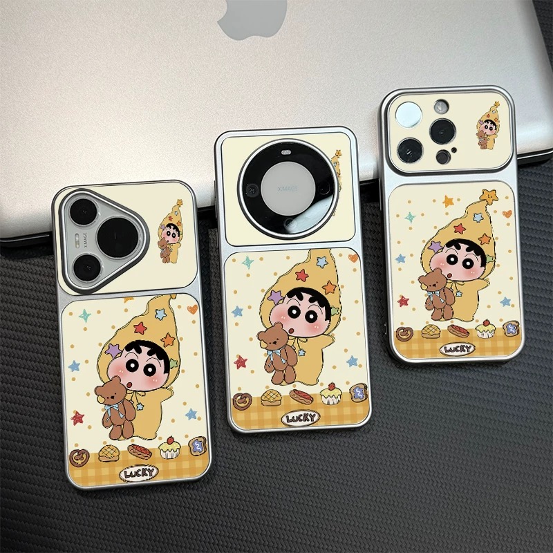 Ốp lưng Shin ôm gấu_O74 (Iphone, Huawei, Honor, OPPO, Vivo, Xiaomi & Redmi)