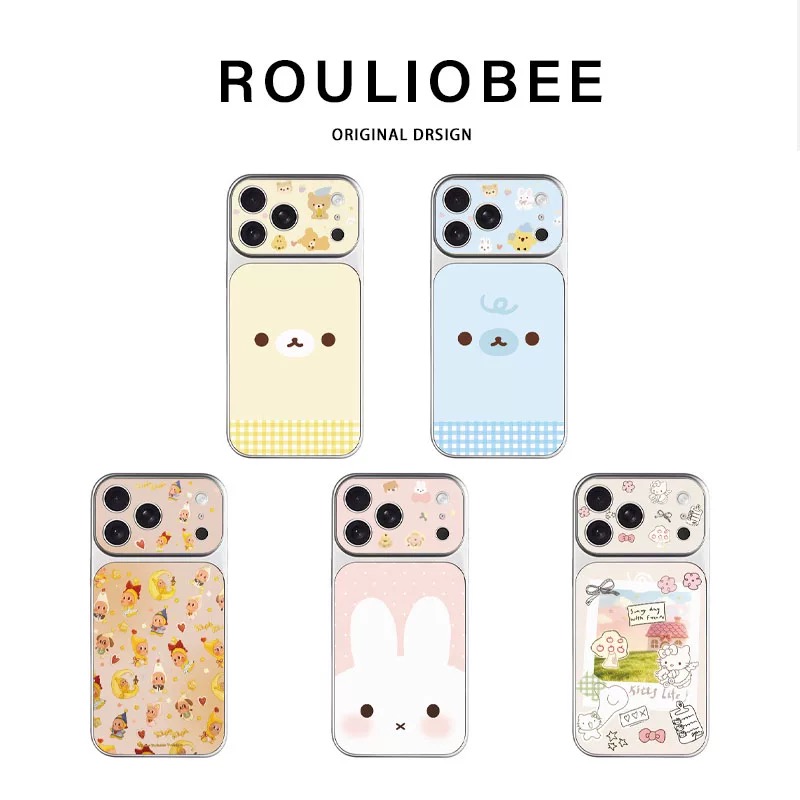 Ốp lưng hoạt hình cute viền mạ_O40 (Iphone, Huawei, Honor, OPPO, Vivo, Xiaomi & Redmi)