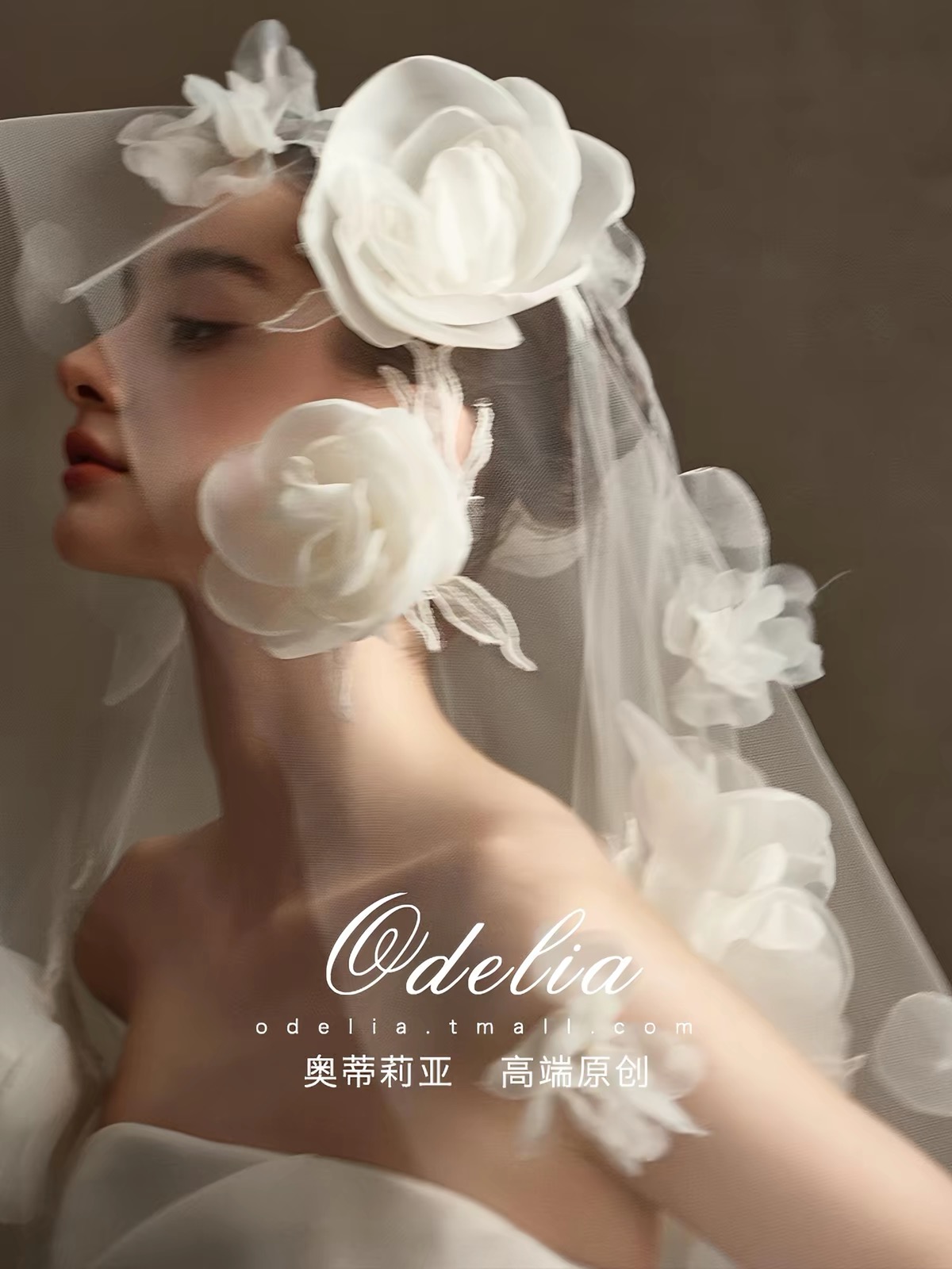 Váy cưới cúp ngực hoa dáng bồng_I140