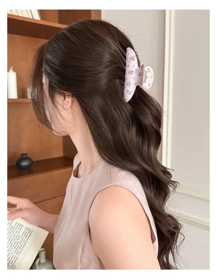 Kẹp tóc càng cua hoa nhí dễ thương_T02