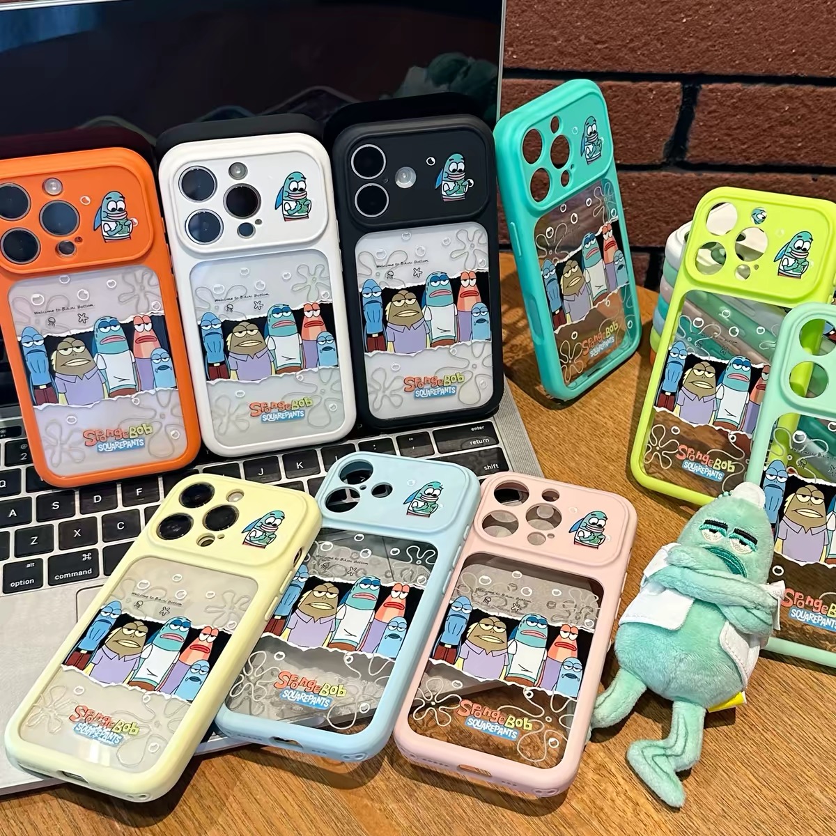 Ốp lưng SpongeBob hoạt hình nhiều màu_O174 (Tất cả các dòng Iphone)