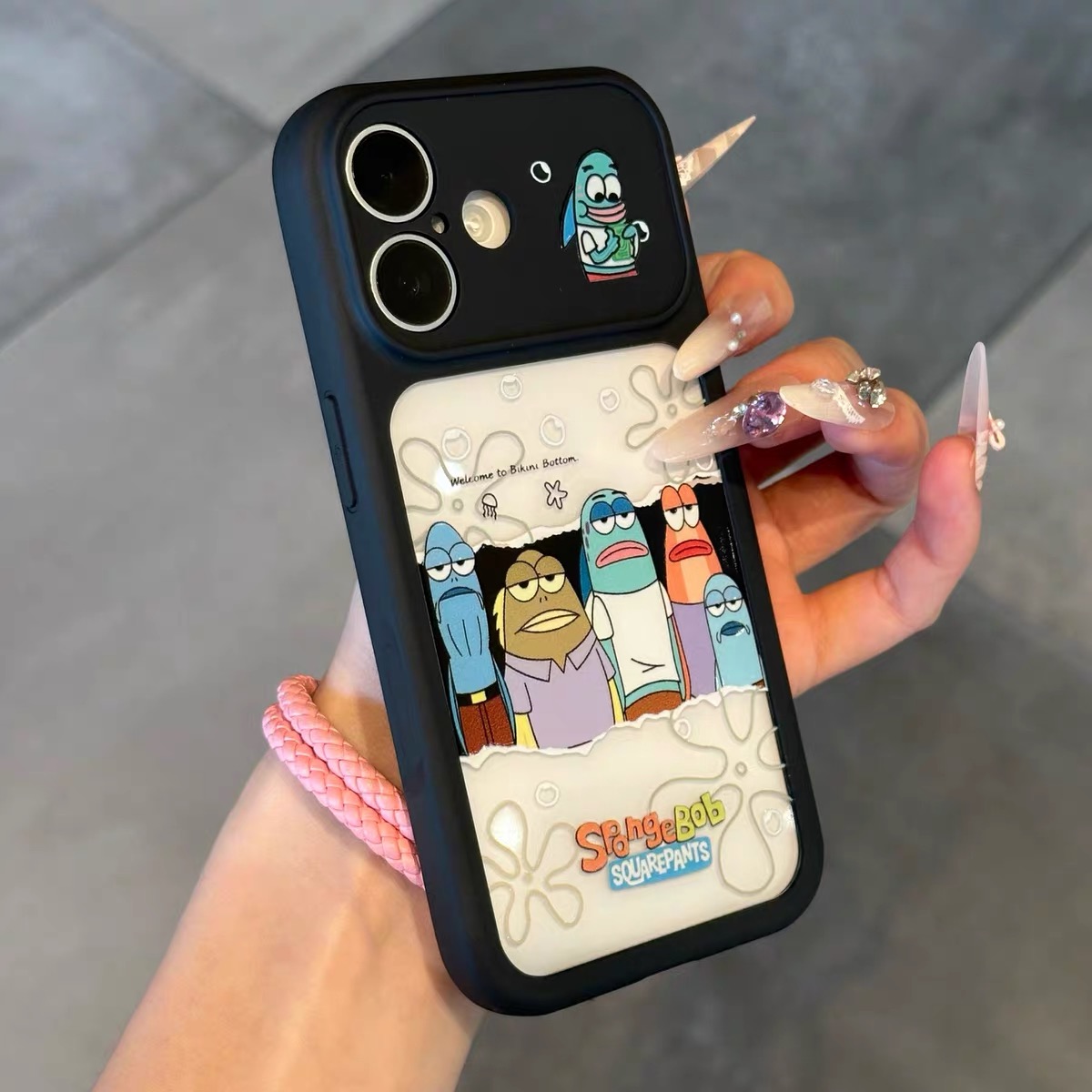 Ốp lưng SpongeBob hoạt hình nhiều màu_O174 (Tất cả các dòng Iphone)