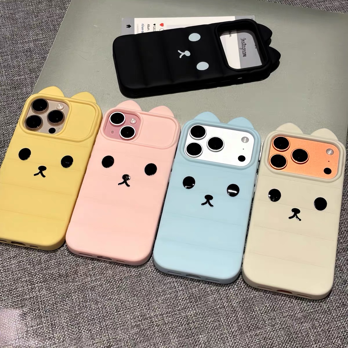 Ốp lưng gấu tai nổi_O205 (Tất cả các dòng Iphone)