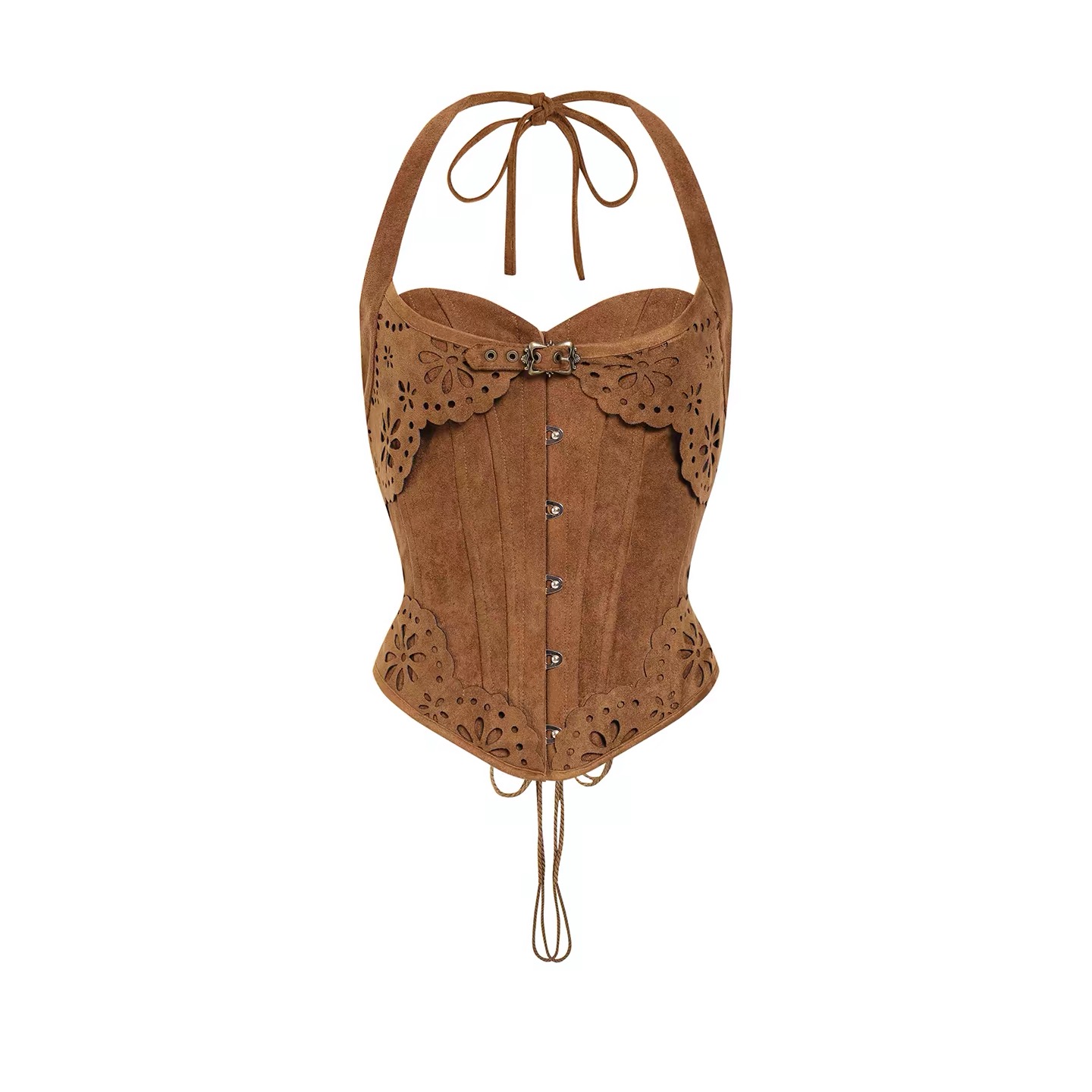 LaceMade áo corset ren vintage và chân váy dài_V55