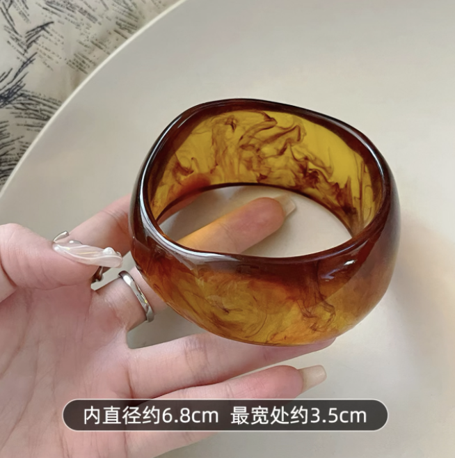 Vòng tay bản to vân đá_M01