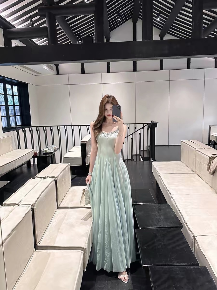 Đầm voan đính đá_Y50