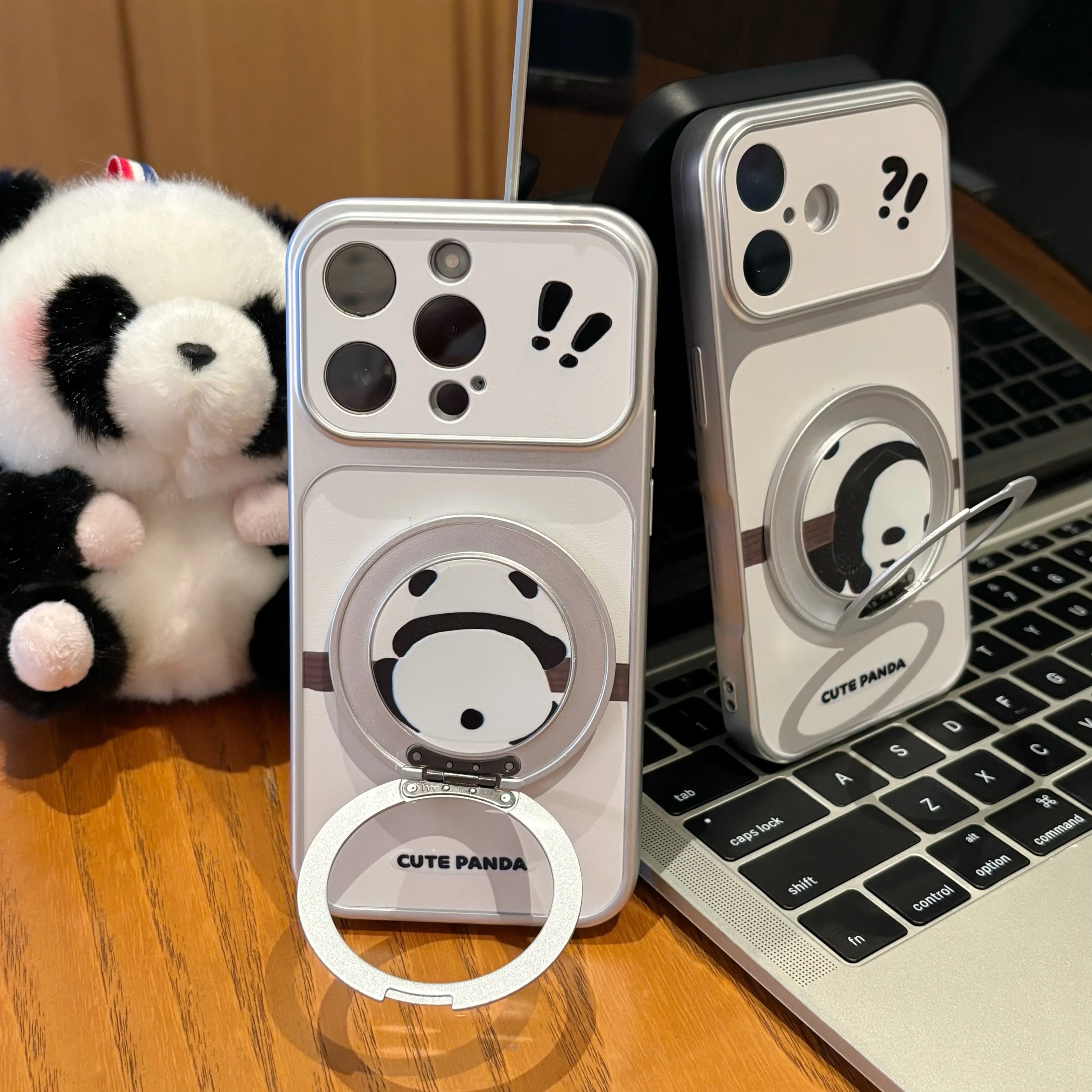 Ốp lưng gấu trúc đáng yêu kèm giá đỡ điện thoại_O88 (Iphone, Huawei, Honor, OPPO, Vivo, Xiaomi & Redmi)