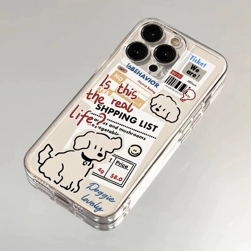 Ốp lưng cún sticker dễ thương_O46 (Iphone, Huawei, Honor, OPPO, Vivo, Xiaomi & Redmi)