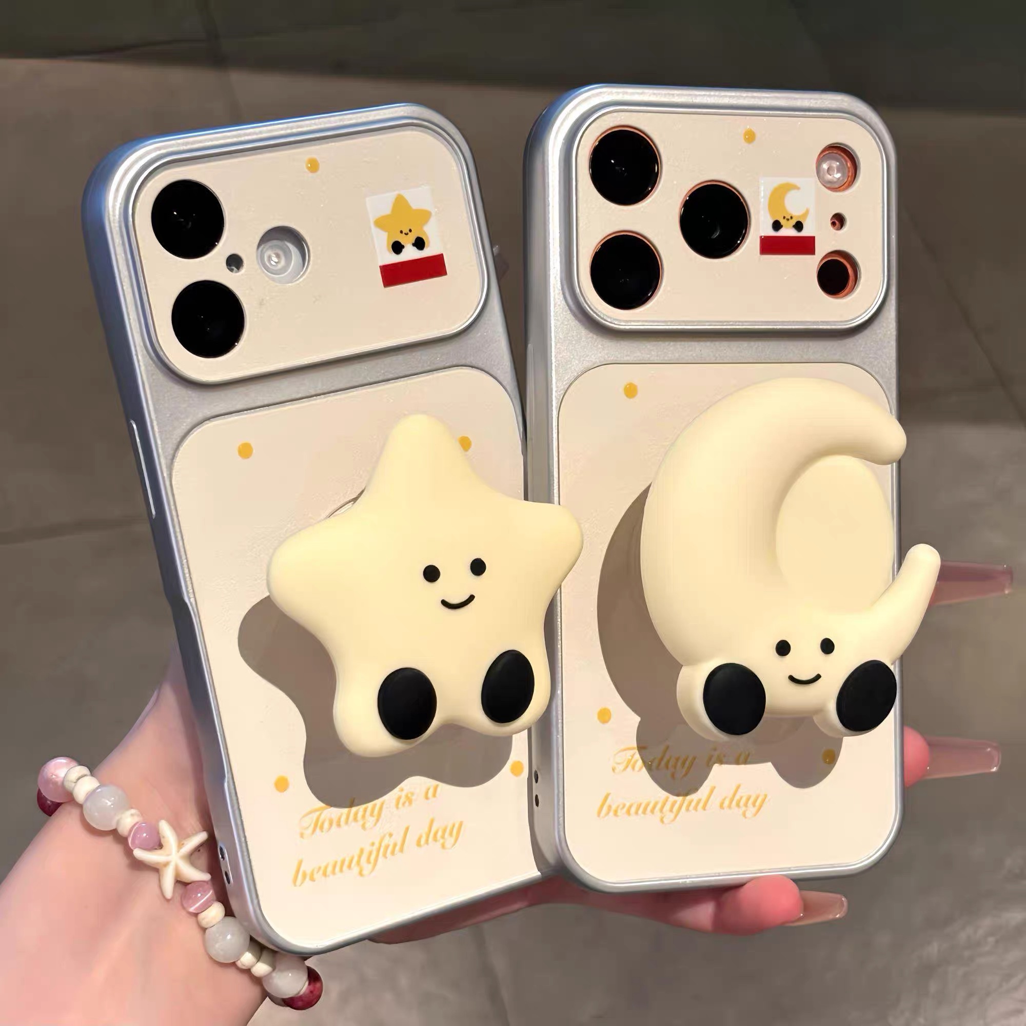 Ốp lưng 3D ngôi sao mặt trăng dễ thương_O147 (Iphone, Huawei, Honor, OPPO, Vivo, Xiaomi & Redmi)