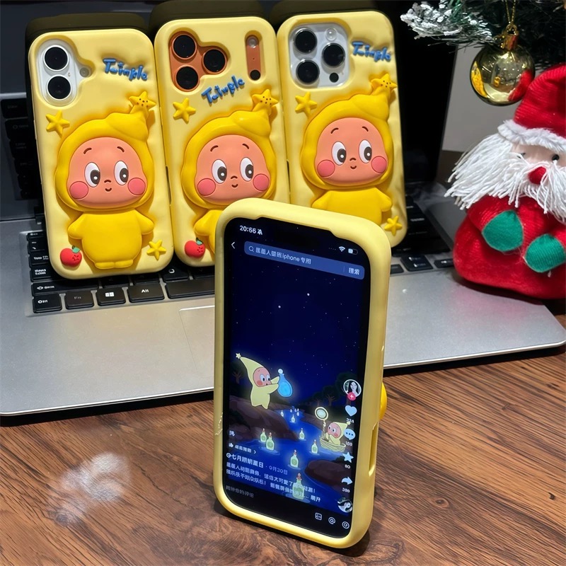 Ốp lưng bé Twinkle má hồng 3D_O18 (Tất cả các dòng Iphone)