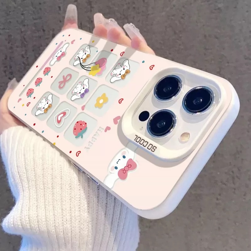 Ốp lưng Cinnamoroll dâu tây_O93 (Iphone, Huawei, Honor, OPPO, Vivo, Xiaomi & Redmi)