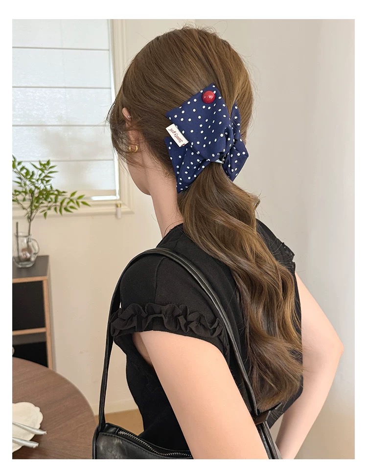 Kẹp tóc nơ vải_T08