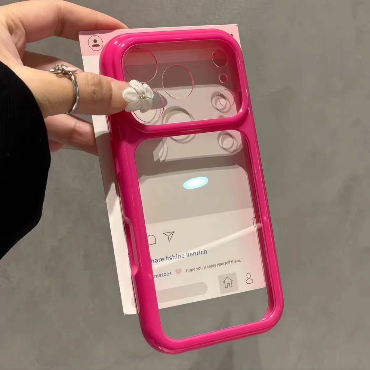 Ốp lưng điện thoại khung viền trong suốt_O196 (Tất cả các dòng Iphone)