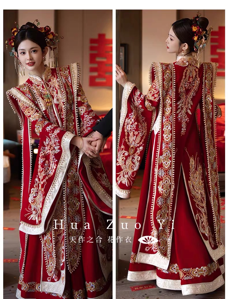 Hán phục cổ trang lễ phục thêu hoa văn_I107