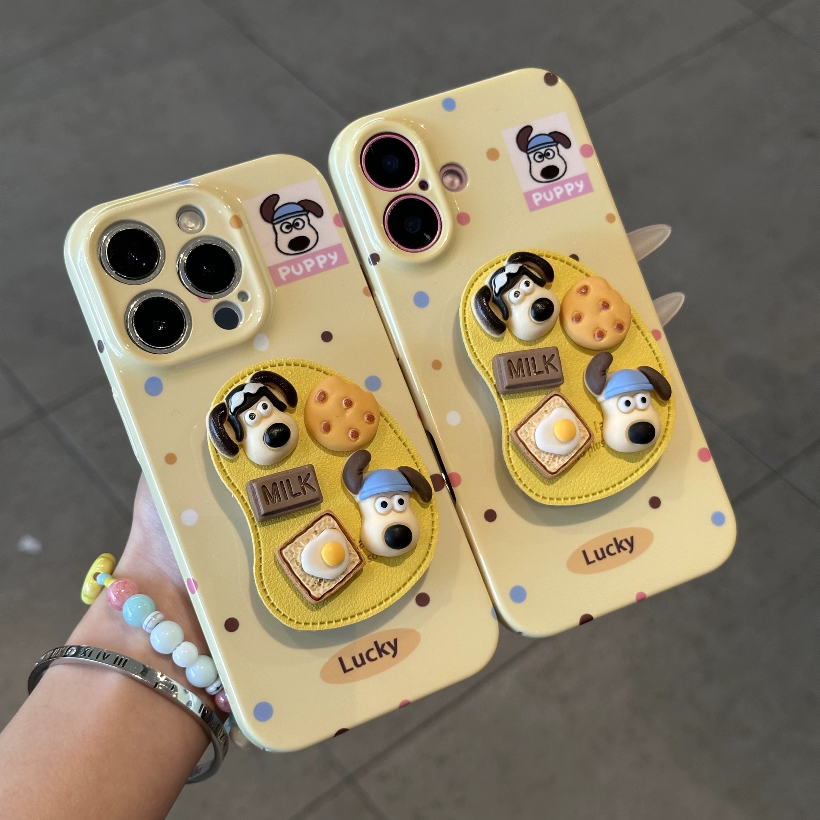 Ốp lưng Puppy bữa sáng_O128 (Iphone, Huawei, Honor, OPPO, Vivo, Xiaomi & Redmi)