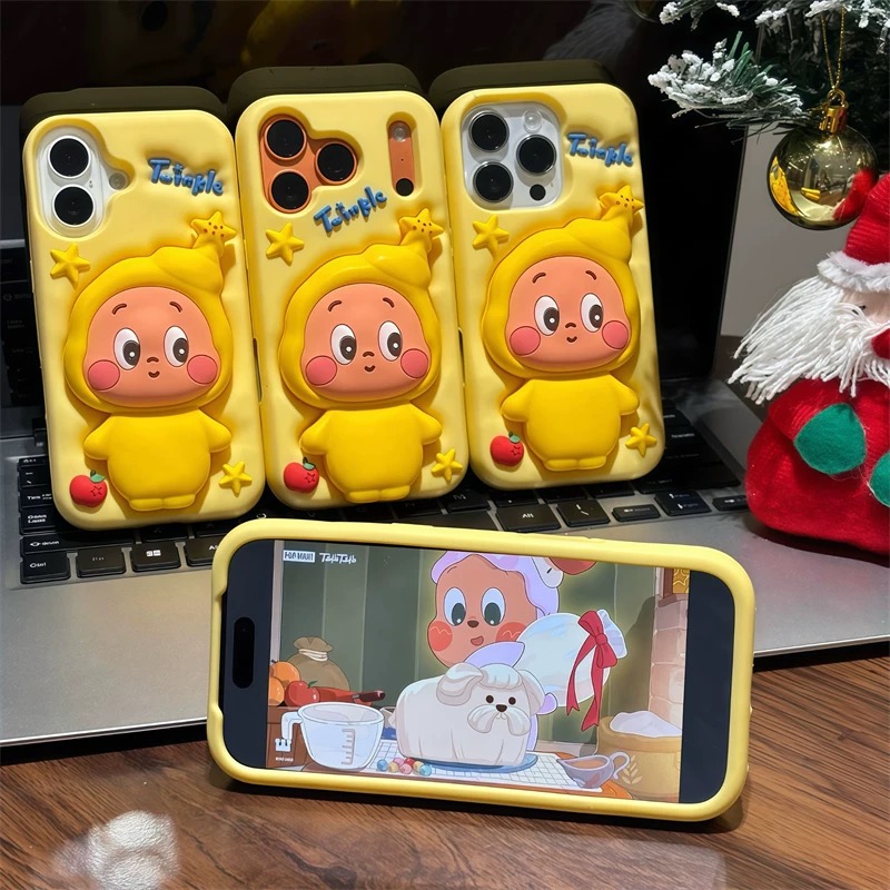 Ốp lưng bé Twinkle má hồng 3D_O18 (Tất cả các dòng Iphone)