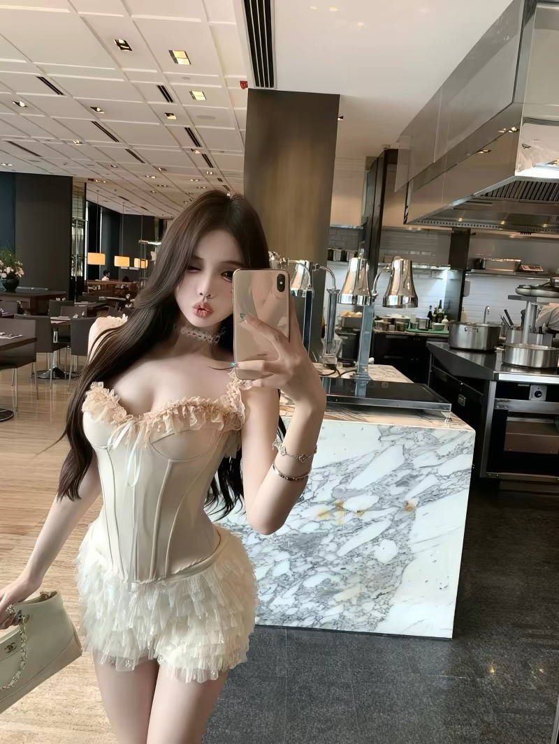 Corset ren quần tầng_Q02