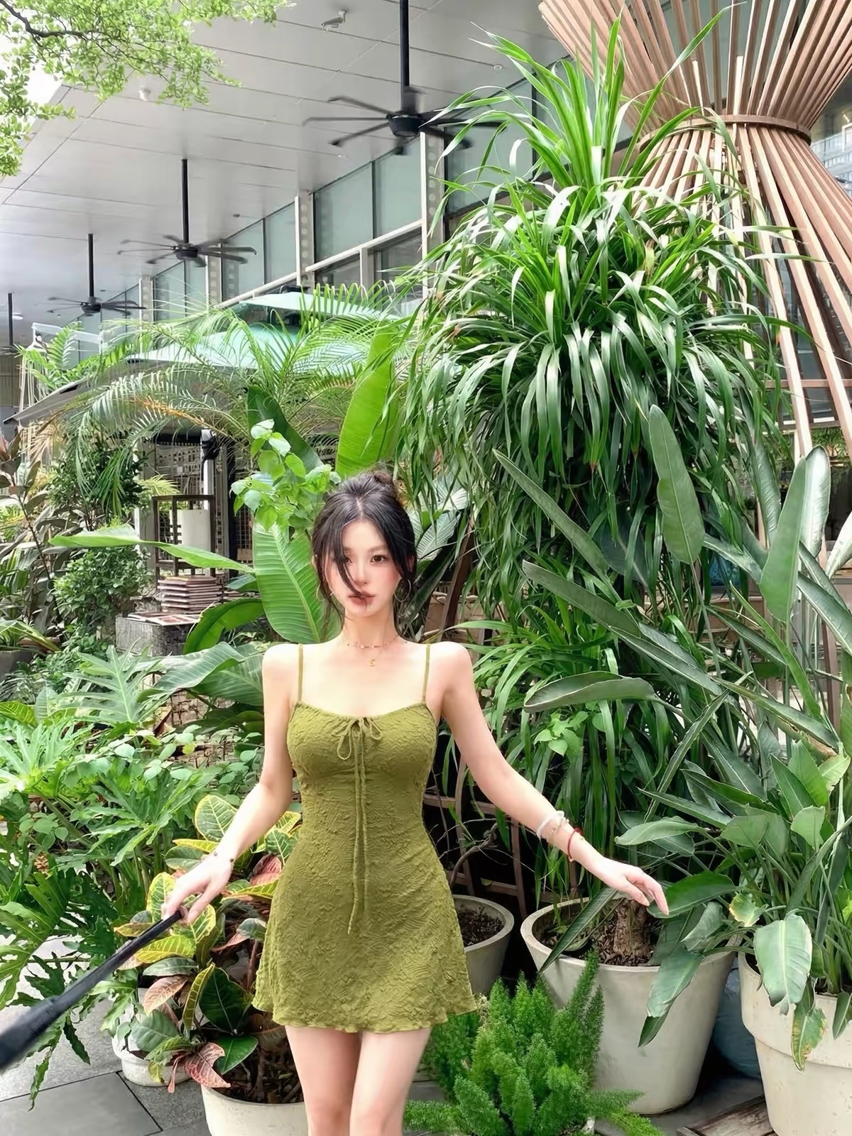 Váy hai dây nhún ngực rút dây_Y68