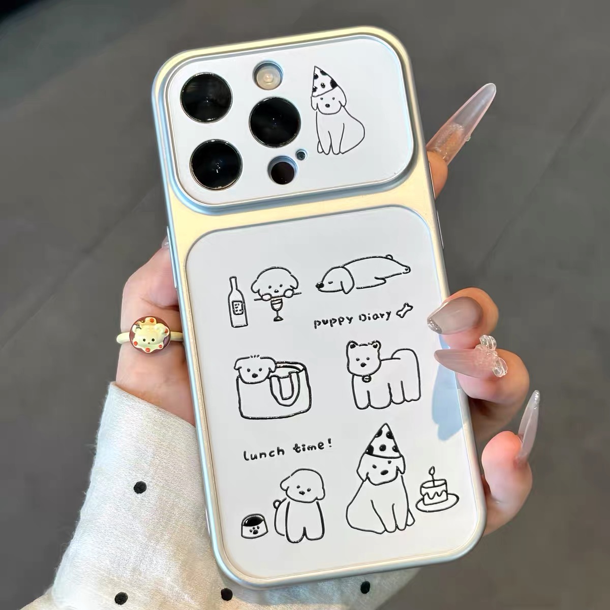 Ốp lưng mèo cún doodle dễ thương_O224 (Iphone, Huawei, Honor, OPPO, Vivo, Xiaomi & Redmi)