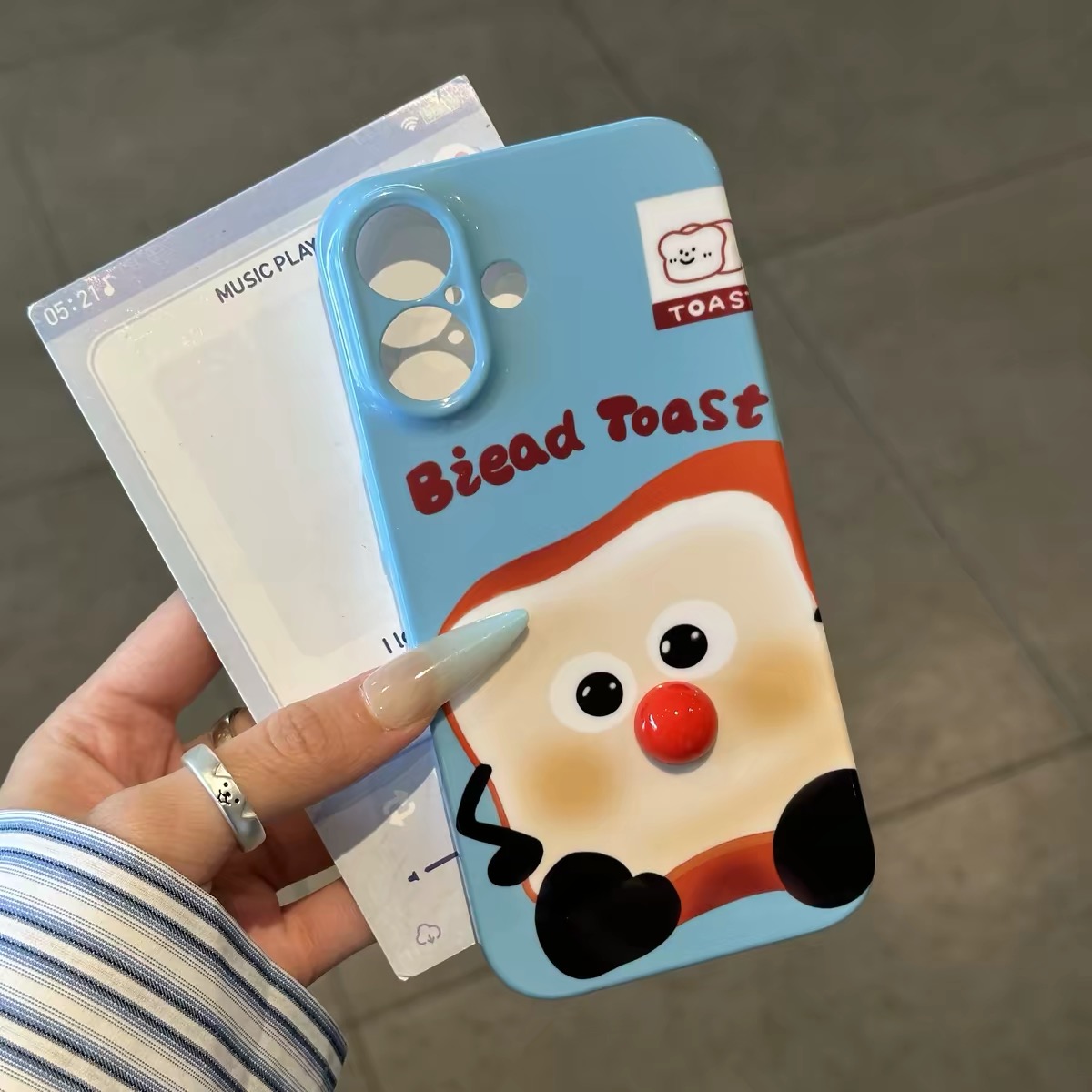 Ốp lưng bánh mì nướng dễ thương_O221 (Iphone, Huawei, Honor, OPPO, Vivo, Xiaomi & Redmi)