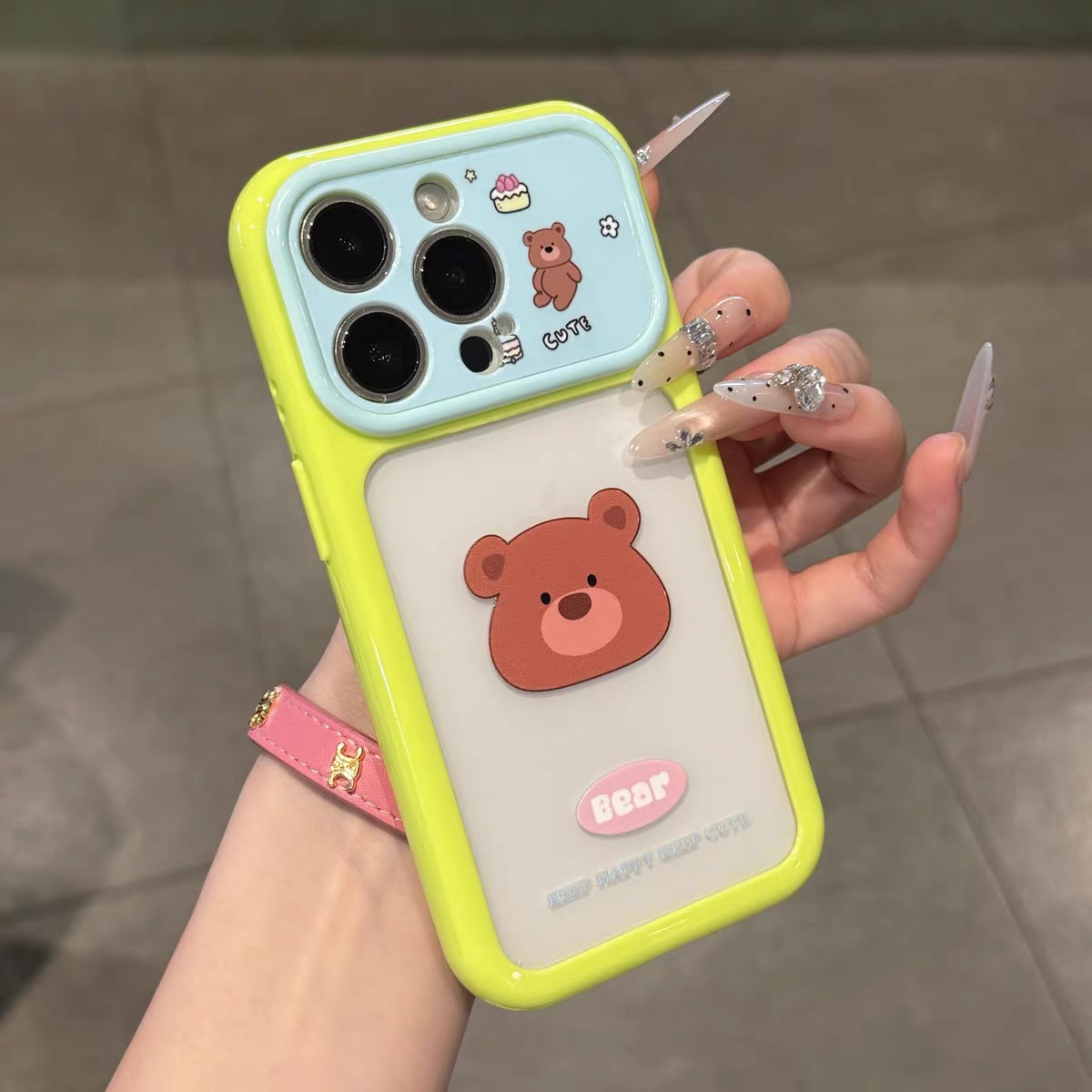Ốp lưng điện thoại Gấu & Chim Cánh Cụt phối màu pastel_O176 (Iphone, Huawei, Honor, OPPO, Vivo, Xiaomi & Redmi)