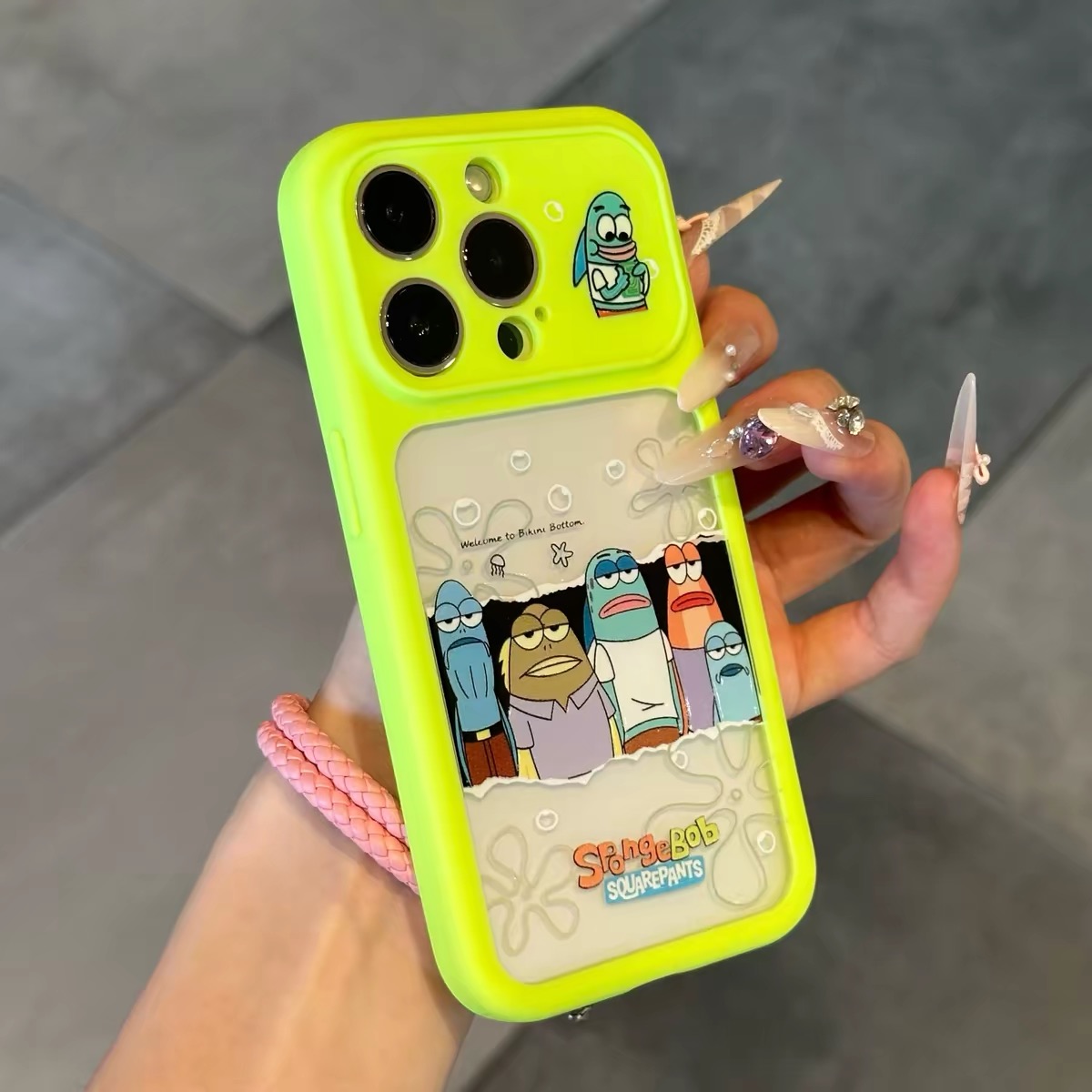 Ốp lưng SpongeBob hoạt hình nhiều màu_O174 (Tất cả các dòng Iphone)
