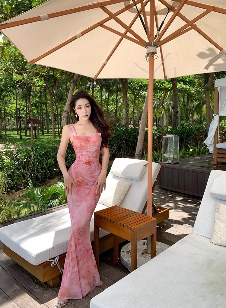 Váy loang màu dáng dài_Y71
