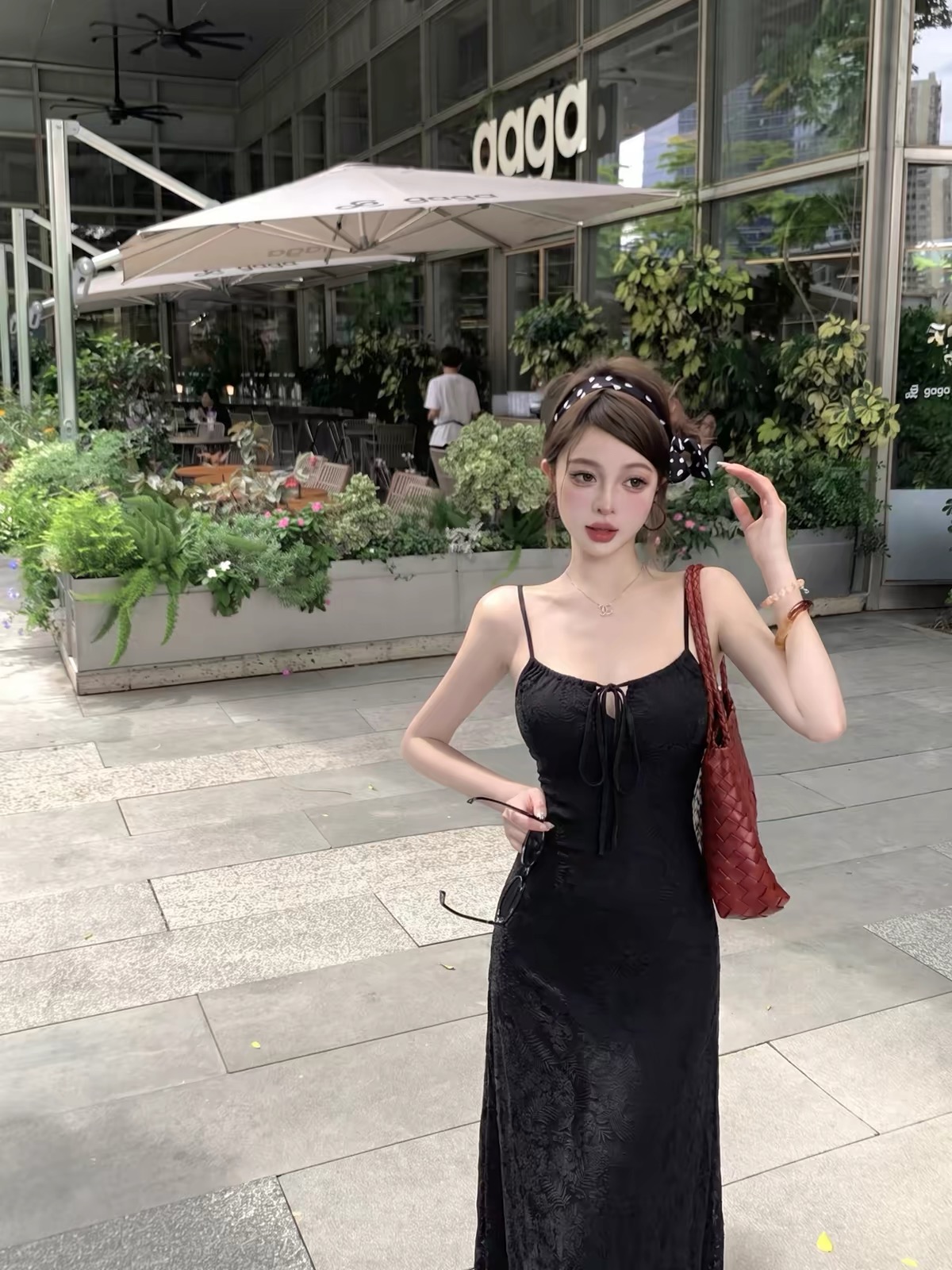 Váy hai dây nhún ngực rút dây_Y68