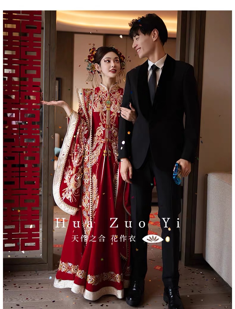 Hán phục cổ trang lễ phục thêu hoa văn_I107
