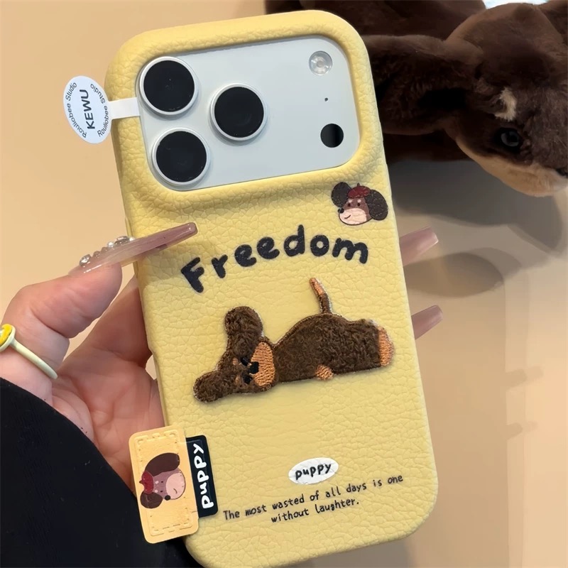 Ốp lưng chó Puppy kèm gương_O05 (Iphone, Huawei, Honor, OPPO, Vivo, Xiaomi & Redmi)