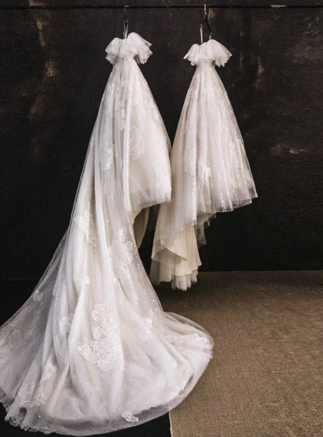 Váy cưới trễ vai form bồng sang trọng_I06