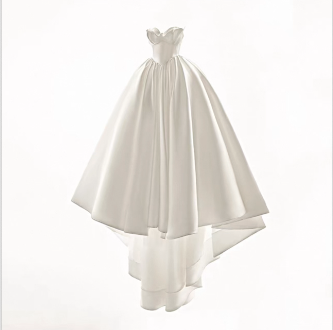 Váy cưới công chúa cúp ngực form xòe lớn cao cấp_I07