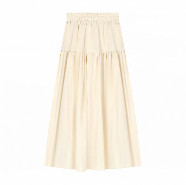 Áo len body phối váy dài voan xếp tầng thanh lịch_V15