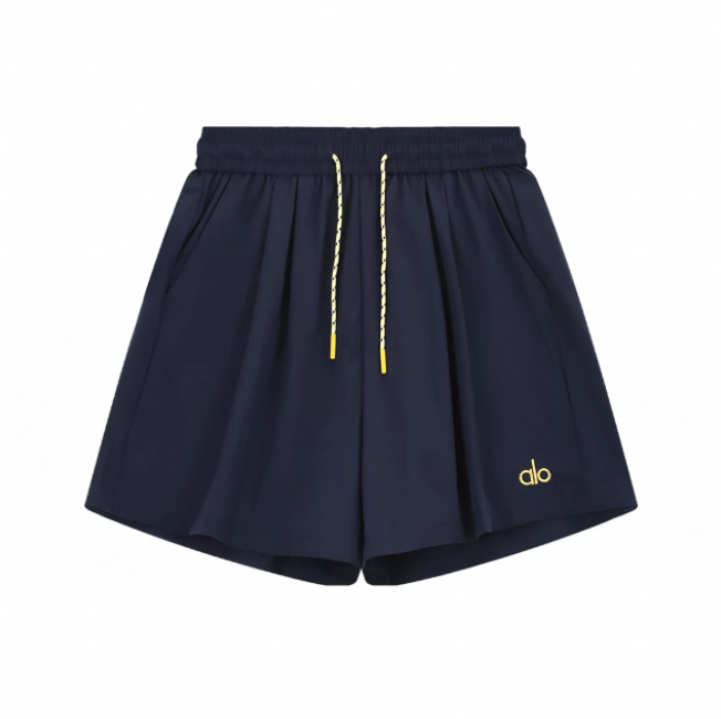 Quần short nữ thể thao lưng thun form suông thoải mái_Q02