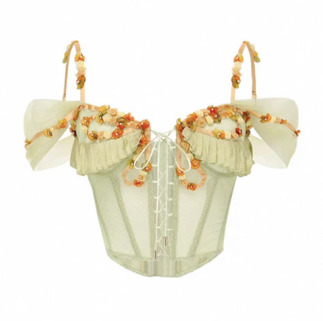 LaceMade váy voan tầng dáng dài phong cách công chúa_V21