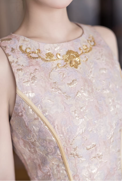 Váy dạ hội dáng dài phong cách cổ điển_I48