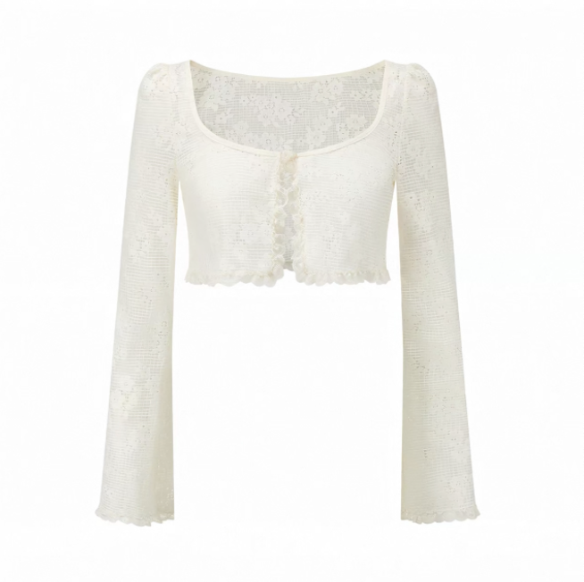 LaceMade váy corset ren hoa bèo nhún_V40