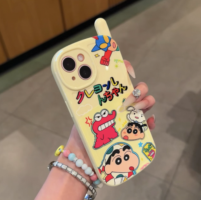 Ốp lưng điện thoại cổ điển hoạt hình kèm dây hạt_O21 (Tất cả các dòng Iphone)