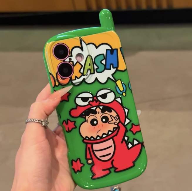 Ốp lưng điện thoại cổ điển hoạt hình kèm dây hạt_O21 (Tất cả các dòng Iphone)