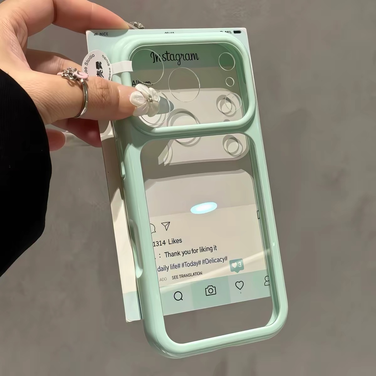 Ốp lưng điện thoại khung viền trong suốt_O196 (Tất cả các dòng Iphone)