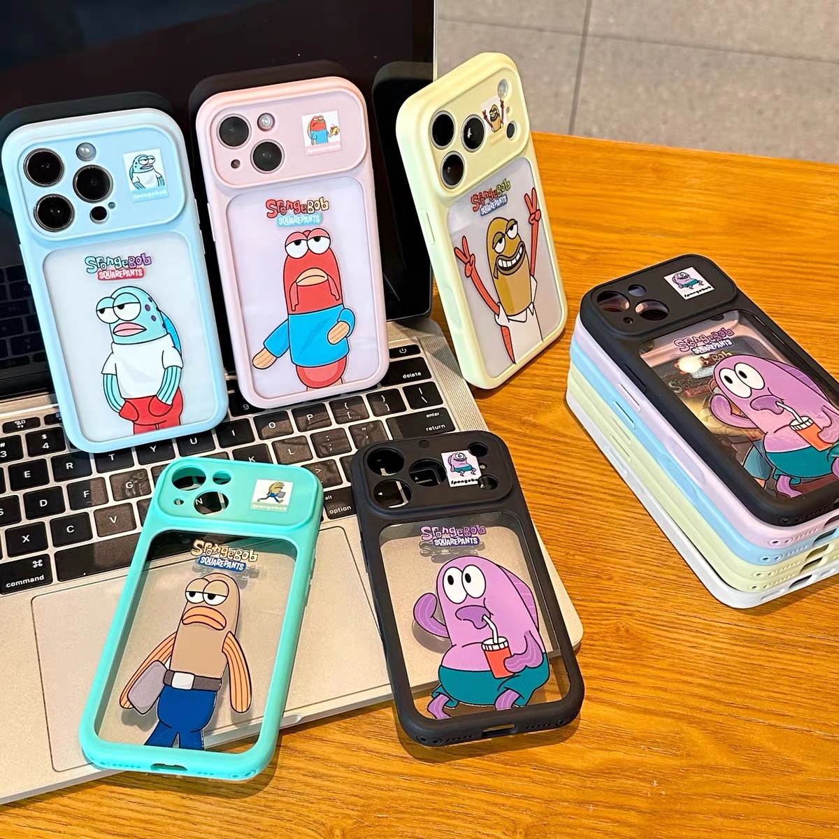 Ốp lưng SpongeBob họa tiết nhân vật hoạt hình_O231 (Tất cả các dòng Iphone)