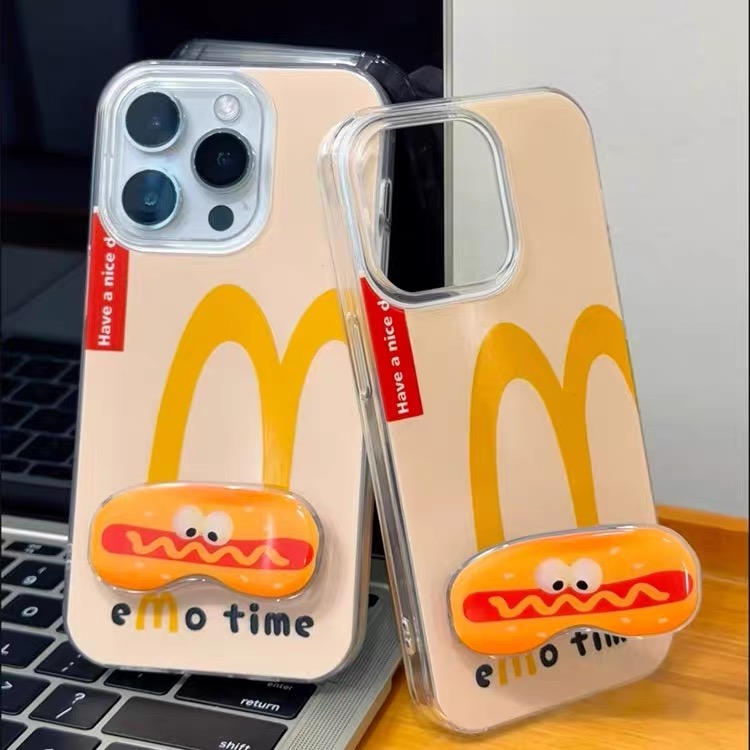 Ốp lưng McDonald’s burger dễ thương kèm giá đỡ điện thoại_O230 (Iphone, Huawei, Honor, OPPO, Vivo, Xiaomi & Redmi)