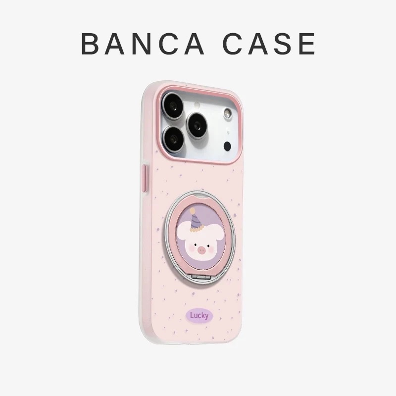 Ốp lưng hoạt hình kèm giá đỡ gập_O24 (Tất cả các dòng Iphone)