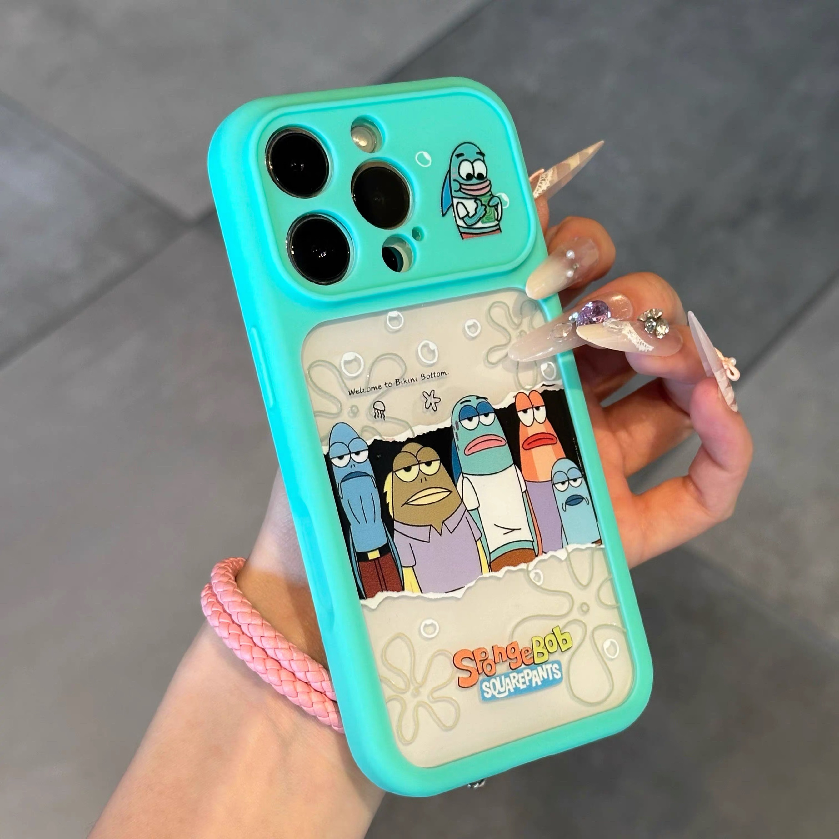 Ốp lưng SpongeBob hoạt hình nhiều màu_O174 (Tất cả các dòng Iphone)