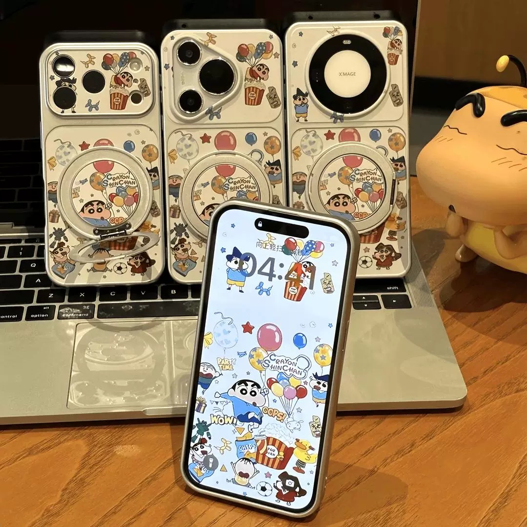 Ốp lưng Shin lễ hội kèm giá đỡ điện thoại_O72 (Iphone, Huawei, Honor, OPPO, Vivo, Xiaomi & Redmi)