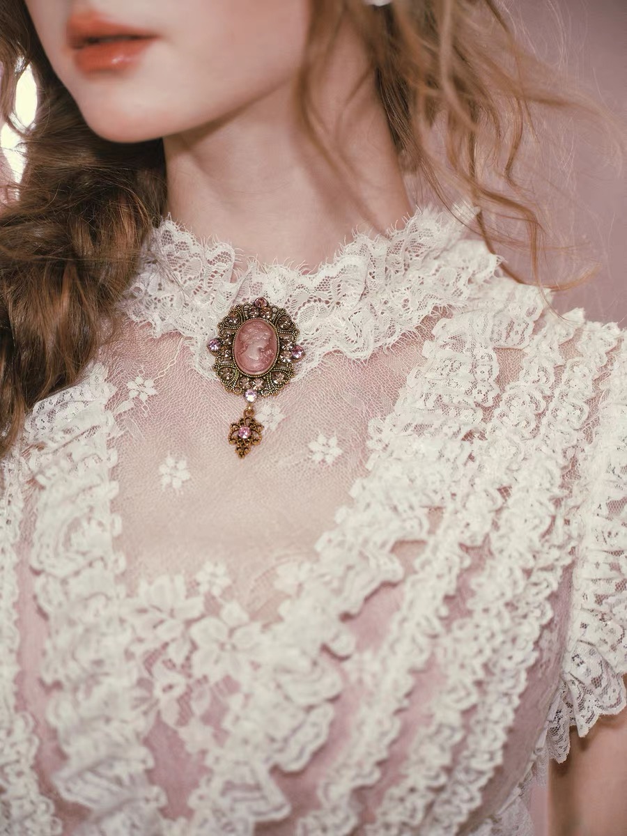 LaceMade váy ren hoa cổ điển_Y64