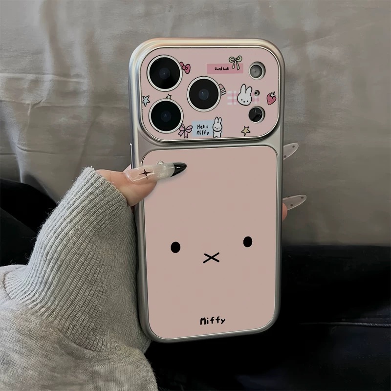 Ốp lưng Miffy họa tiết thỏ hồng_O142 (Iphone, Huawei, Honor, OPPO, Vivo, Xiaomi & Redmi)