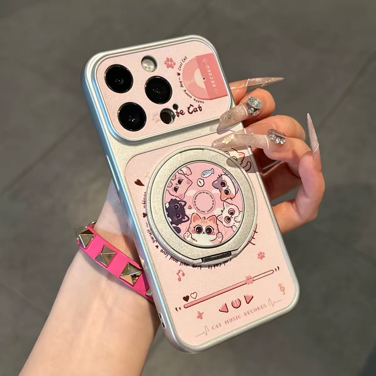 Ốp lưng nhân vật hoạt hình dễ thương kèm giá đỡ điện thoại_O201 (Iphone, Huawei, Honor, OPPO, Vivo, Xiaomi & Redmi)