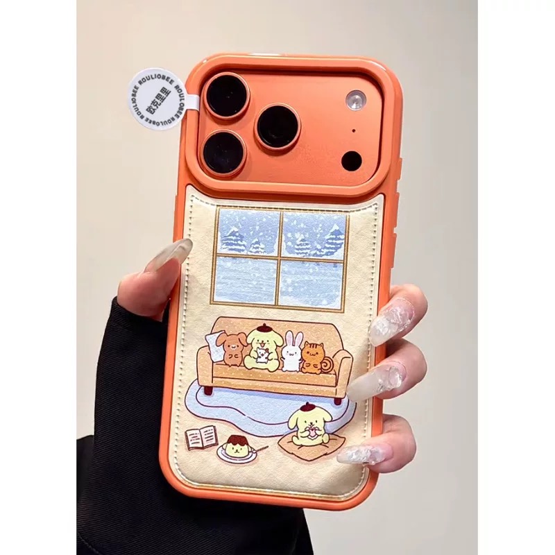 Ốp lưng Pompompurin mùa đông_O103 (Tất cả các dòng Iphone)
